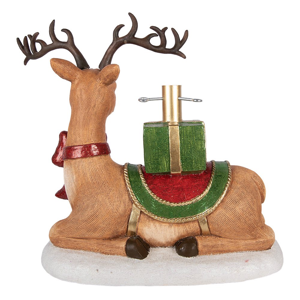 Kerstboom Standaard Hert 48x26x52 cm Bruin Keramiek