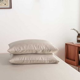  Soft, taupe-colored bamboo pillowcases in a 60x70 size, providing ultimate comfort.
