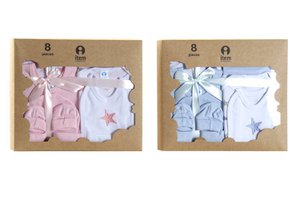 BABY-SET 7 BAUMWOLLE 33X30 0-6 MONATE STERNE 2 SUR BE169983