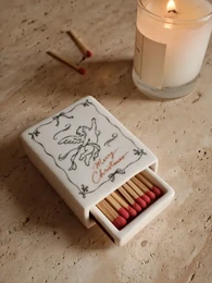 Ceramic Matchbox – Christmas Angel