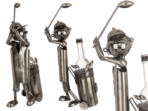 Metal bottle holder, Golf Player,