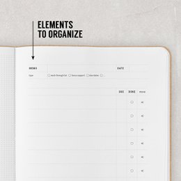 Memos Organización Papelería Cuaderno