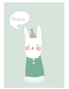 postcard | Happy rabbit