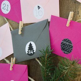 Adventskalender pink/grafit