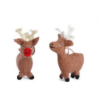 knitted reindeer