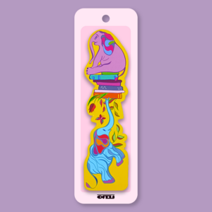 Die Cut Elephants Bookmark