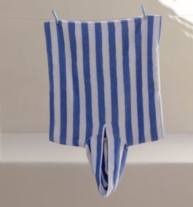 Kids Bath Beach Poncho Blue