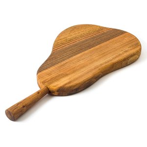Holzschneidebrett – Servierbrett aus massivem Walnuss-Birneholz
