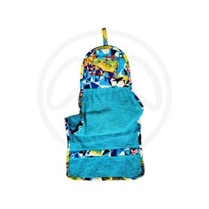 Stoffen handdoek met Afrikaanse motieven