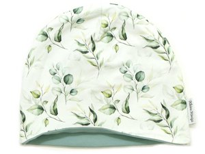 Little Kings pet kinderen meisjes muts model eucalyptus wit, mint