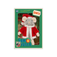 Kuscheltier Maus Weihnachtsmann (12 cm) - Das Mäusehaus