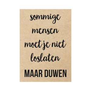 Card - Some people shouldn't be let go but pushed