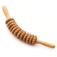 Curved Wooden Cellulite Massage Roller Lymphatic Drainage Massager Maderotherapy