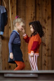 Mädchen Pullover Peter Pan Kragen | Lilie