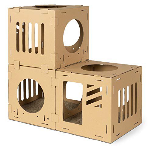 Corrugated cardboard cat cubes hotsell