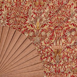 William Morris Print Hand Fan Renacentista