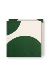 Set/2 Napkins Dots Dark Green 40x40cm