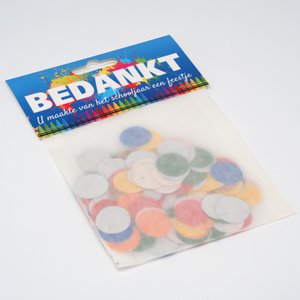 Bloeiconfetti Bedankt