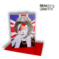 Banksy Greeting Card - Stardust Queen