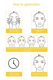 Máscara de ojos de colágeno de oro de 24 quilates 12 pares