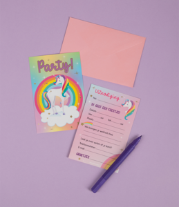 Einladungskarten - Einhorn