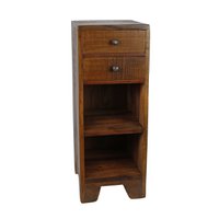 3R Kabinet 2 lades 2 schappen naturel hout 27x36x70cm
