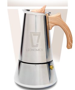 Moka-Kanne aus Edelstahl, 300 ml