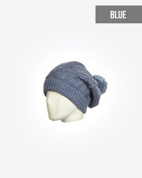 Damebeanie med pompom og perler: TASLI