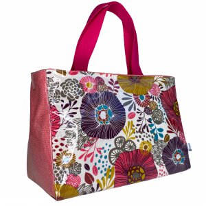 Kühltasche, rosa „Floral“ (S, M oder XL)