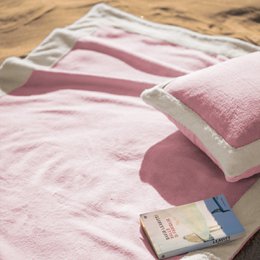 Beach Towel 90x170cm  519 Gum Pink  / Vanilla