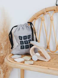Kolorowa matematyka, drewniane klocki, zabawka edukacyjna