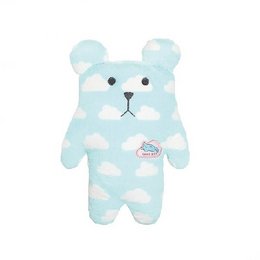 Soft, plush sloth bear stuffed animal with a "Goodnight" design. Features a cloud-patterned blue and white color scheme.