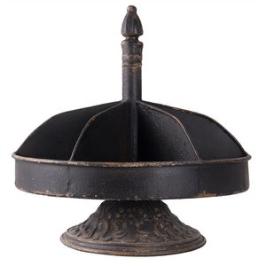 Etagère Ø 30x30 cm Zwart IJzer Serveerschaal