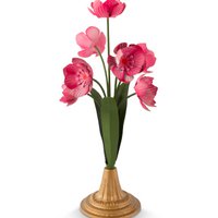 Deco Flower Metal Pink 36cm