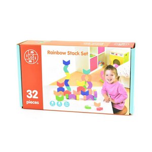 Wooden stacking set 32-piece 27x15cm