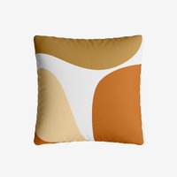 Camel square cushion with removable cover 40x40cm