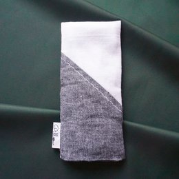 Coussin pour les yeux aromathérapie blanc gris