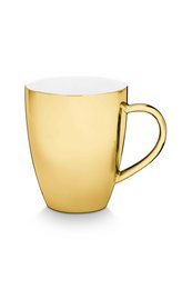 Set/2 XL Mugs with Ear Gold 400ml
