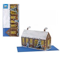 3D Christmas Card "Old House"