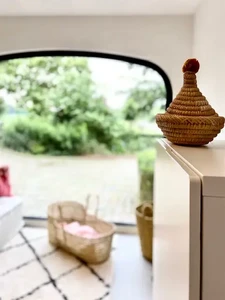 Berber Tajine-mand met wollen pompon