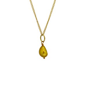Gold freshwater pearl pendant necklace | by Ifemi Jewels