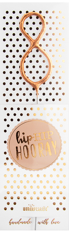 Hiphip hooray Roségold 290 Sortiment 144 Wondercandle® classic