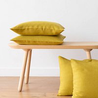 Linen Cushion Cover Citrine Lara