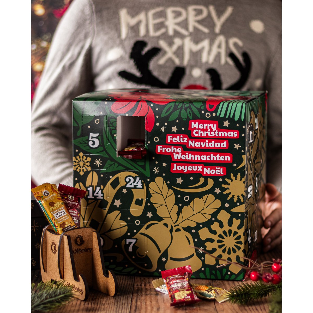 Veganer Adventskalender Würfel – Ohne Zuckerzusatz, vegan, glutenfrei
