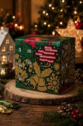 Veganer Adventskalender Würfel – Ohne Zuckerzusatz, vegan, glutenfrei