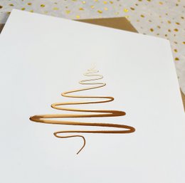 Skinnende juletræ