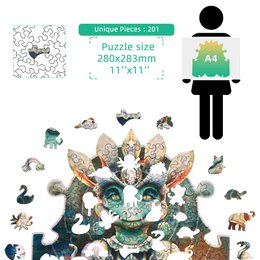 Ankh The Grower - Puzzle en bois sur le thème du crocodile