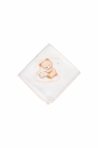 Baby-Musselin-Tuch mit Bären-auf-einem-Stern-Aufdruck