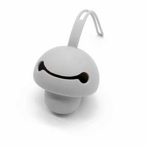 Graue Schnullerclips