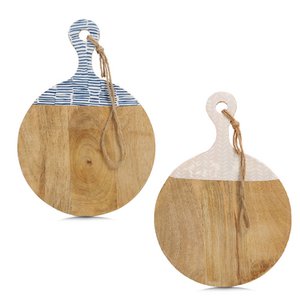 Cutting/serving board with handle, mango wood FSC 100%